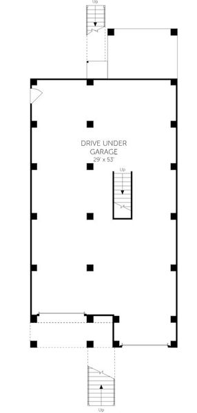 2D floor plan layout for the Branham - Single Family Homes by Dream Finders Homes in Kings River Preserve, Hollywood, SC (Image 6).