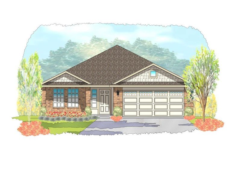 Representative exterior photo of a completed home built from the Cheyenne by Steve Klein Custom Builder in TerraVista, Victoria, TX (Image 2).