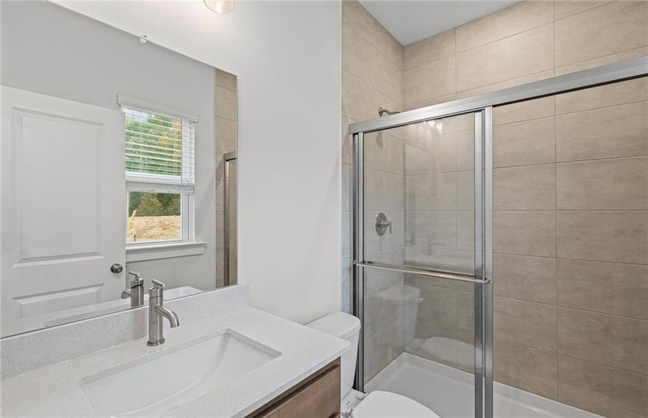 Furnished interior view inside a new home in Oakwood, Cumming (Image 8). Furnished interior view inside a new home in Oakwood, Cumming (Image 8).