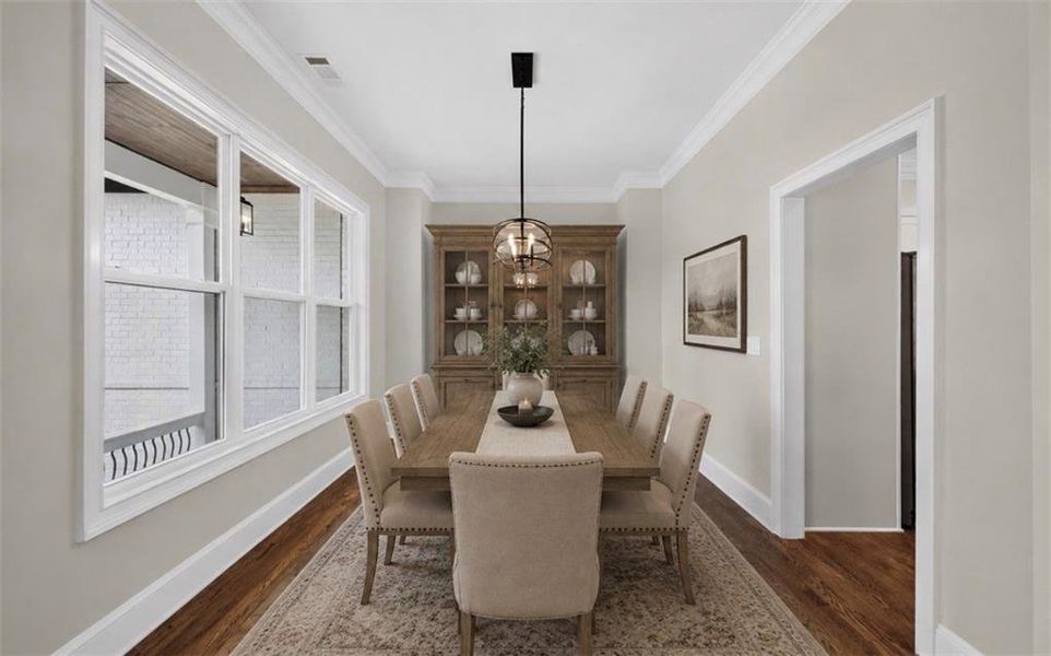 Furnished interior view inside a new home in , Hoschton (Image 13).