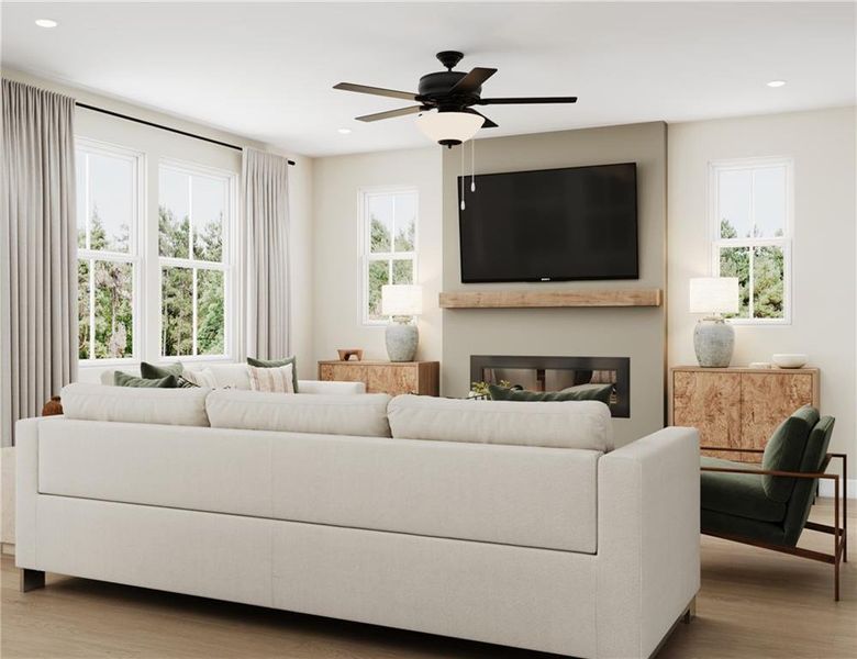 Furnished interior view inside a new home in Poppy at GreenHouse, Marietta (Image 4).