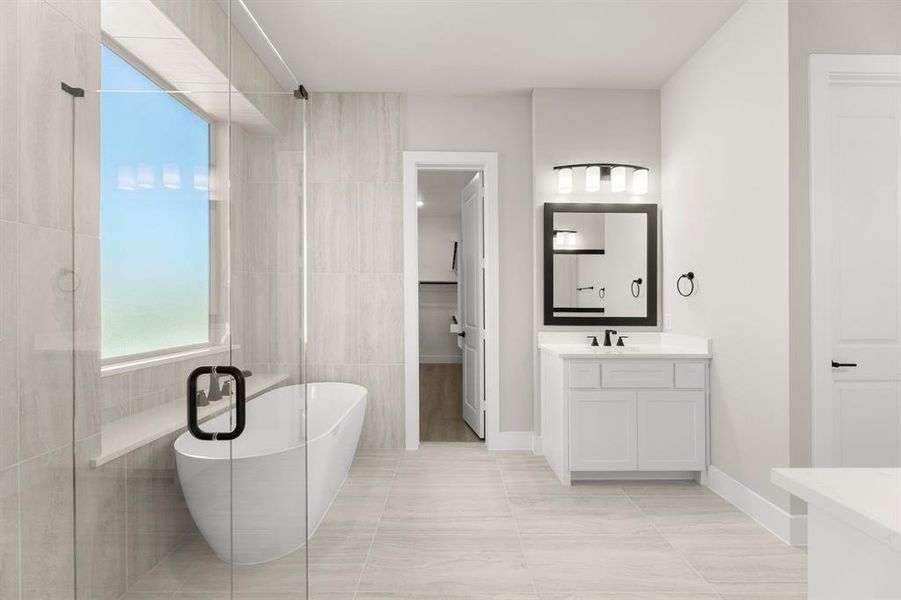 Furnished interior view inside a new home in Cambridge Estates - Harwood, Prosper (Image 11).