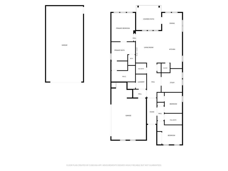 2D floor plan layout of this home in Timber Hollow, Magnolia, TX (Image 5).