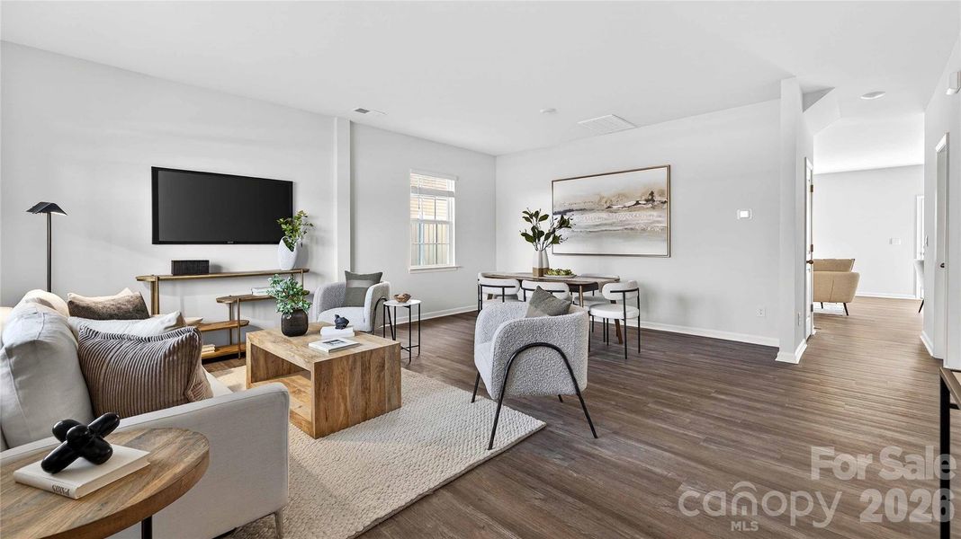 Furnished interior view inside a new home in Wallace Springs, Statesville (Image 4). Furnished interior view inside a new home in Wallace Springs, Statesville (Image 4).