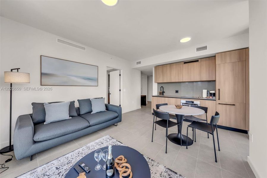 Furnished interior view inside a new home in , Miami (Image 19).