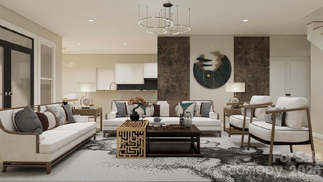 Furnished interior view inside a new home in , Lenoir (Image 7).