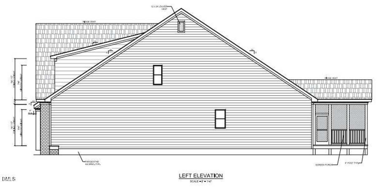 Left Elevation - Mason