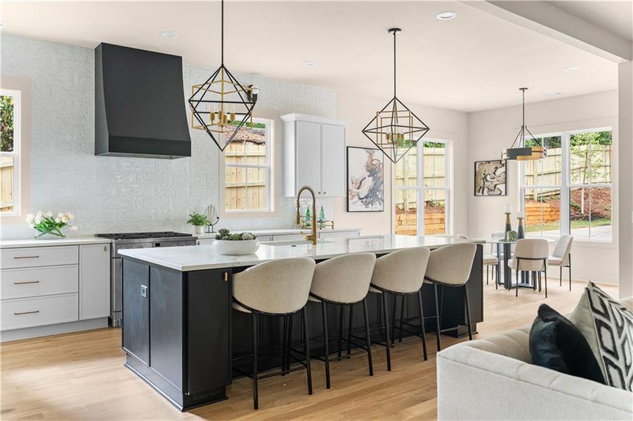Furnished interior view inside a new home in , Atlanta (Image 9).