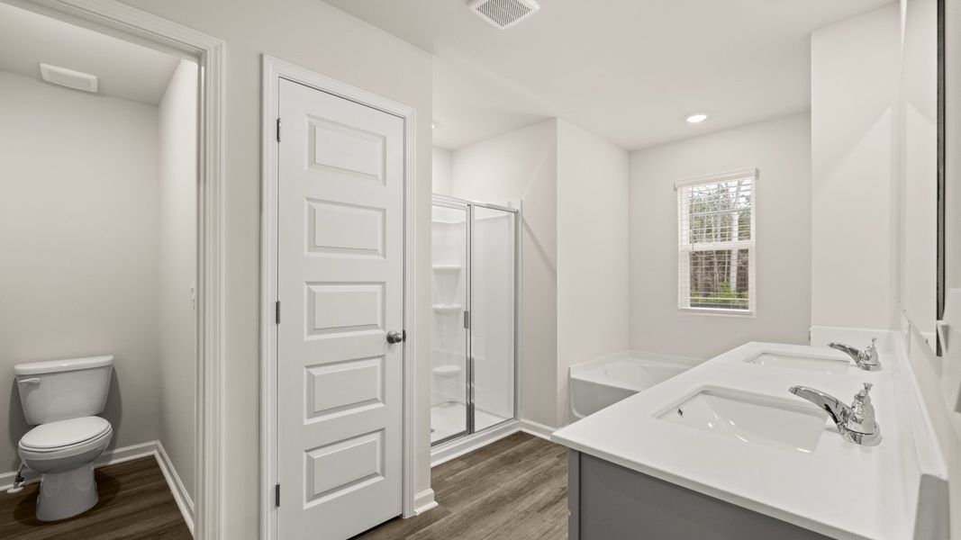 Representative furnished interior of a home built from the Hayden by D.R. Horton in Locust Grove Station - Cedar Ridge, Locust Grove (Image 9).