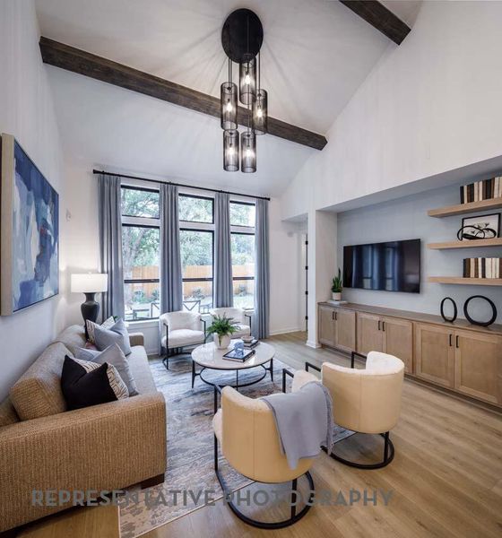 Furnished interior view inside a new home in Easton Park, Austin (Image 19).