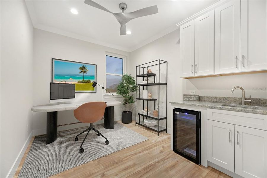 Furnished interior view inside a new home in , Flagler Beach (Image 42).