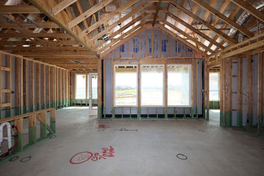In-progress construction of a new home in Dunham Pointe, Cypress, TX (Image 30).