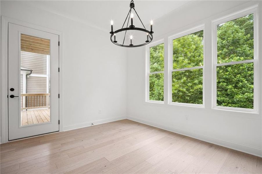 Spacious, unfurnished interior of a new home in Lakeside at River Green, Canton (Image 42).