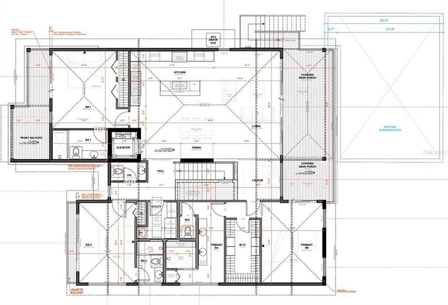 2D floor plan layout of this home in , Longboat Key, FL (Image 7).
