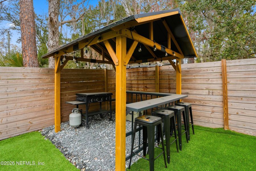 Exterior details and patio area of a home in , St. Augustine (Image 19). Exterior details and patio area of a home in , St. Augustine (Image 19).