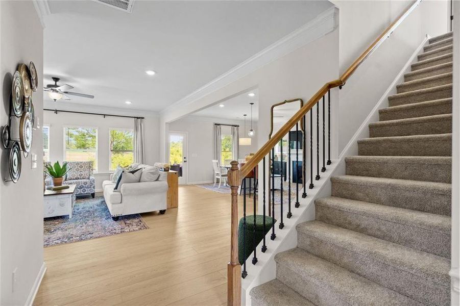 Furnished interior view inside a new home in Glen at Cave Springs, Douglasville (Image 25).