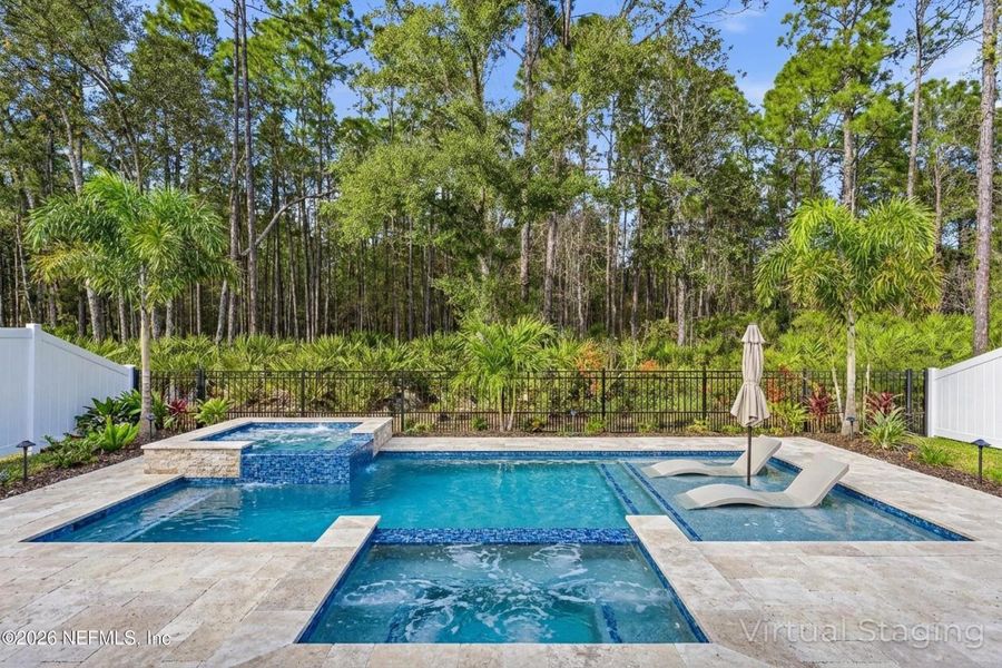 Exterior details and patio area of a home in RiverTown, St. Johns (Image 23).