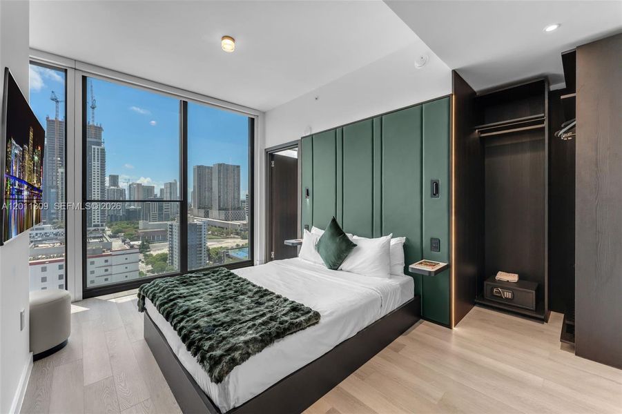 Furnished interior view inside a new home in , Miami (Image 32).