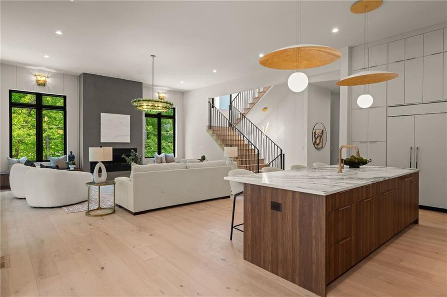 Furnished interior view inside a new home in , Atlanta (Image 47).