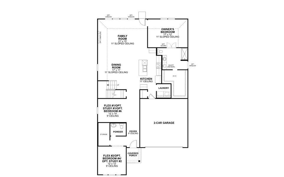 2D floor plan layout of this home in Lane Ranch, Sanger, TX (Image 4).