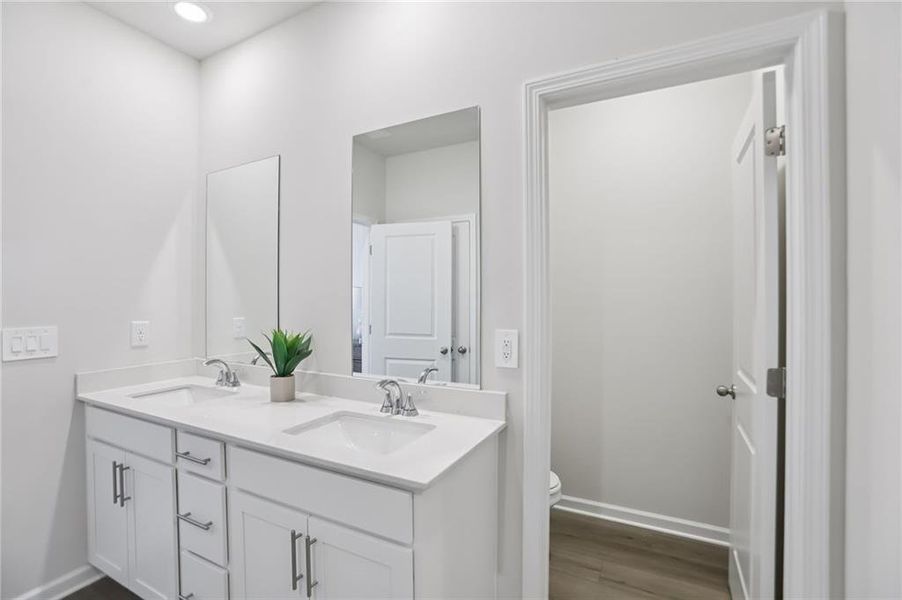 Furnished interior view inside a new home in Westmont Preserve, Powder Springs (Image 18).