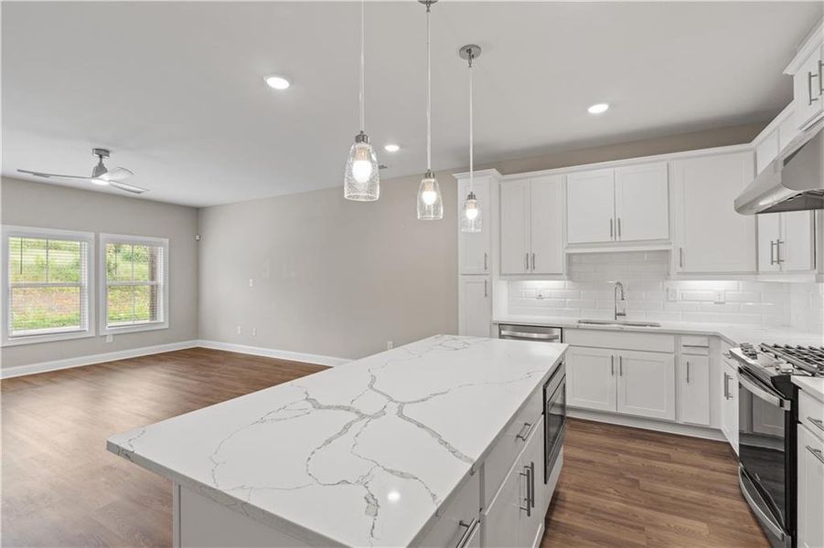 Furnished interior view inside a new home in , Atlanta (Image 8).