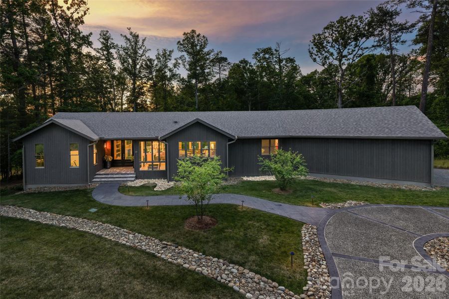 Front exterior of a new home in , Weaverville, NC, highlighting curb appeal (Image 21).