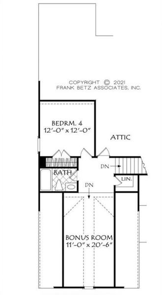 2D floor plan layout of this home in , Gainesville, GA (Image 3).