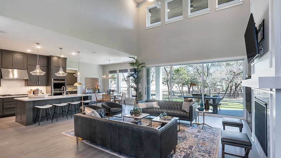 Furnished interior view inside a new home in Travisso, Leander (Image 7).