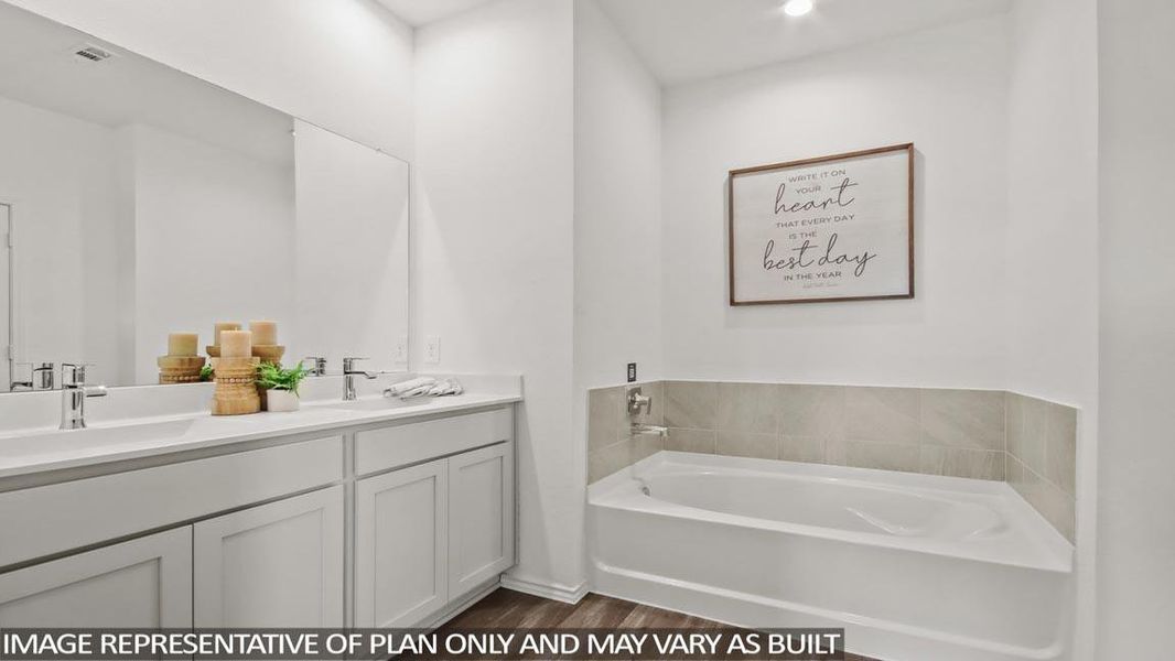 Furnished interior view inside a new home in Newport Pointe, Crosby (Image 10).