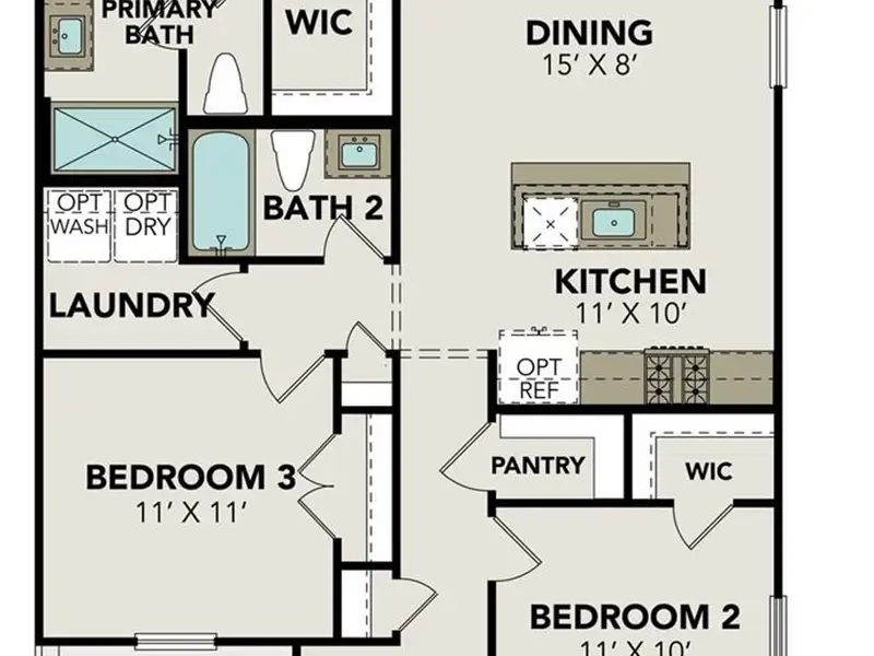 2D floor plan layout of this home in Robins Landing, Houston, TX (Image 4). 2D floor plan layout of this home in Robins Landing, Houston, TX (Image 4).