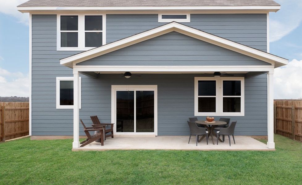 Representative exterior photo of a completed home built from the Colton by Ashton Woods in Covered Bridge, Hutto, TX (Image 2).