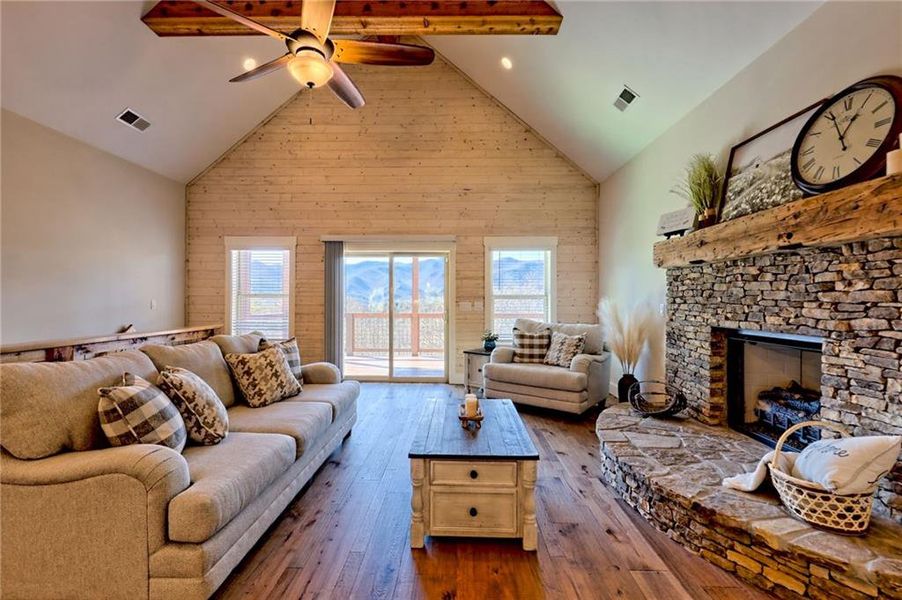 Furnished interior view inside a new home in , Hiawassee (Image 10).