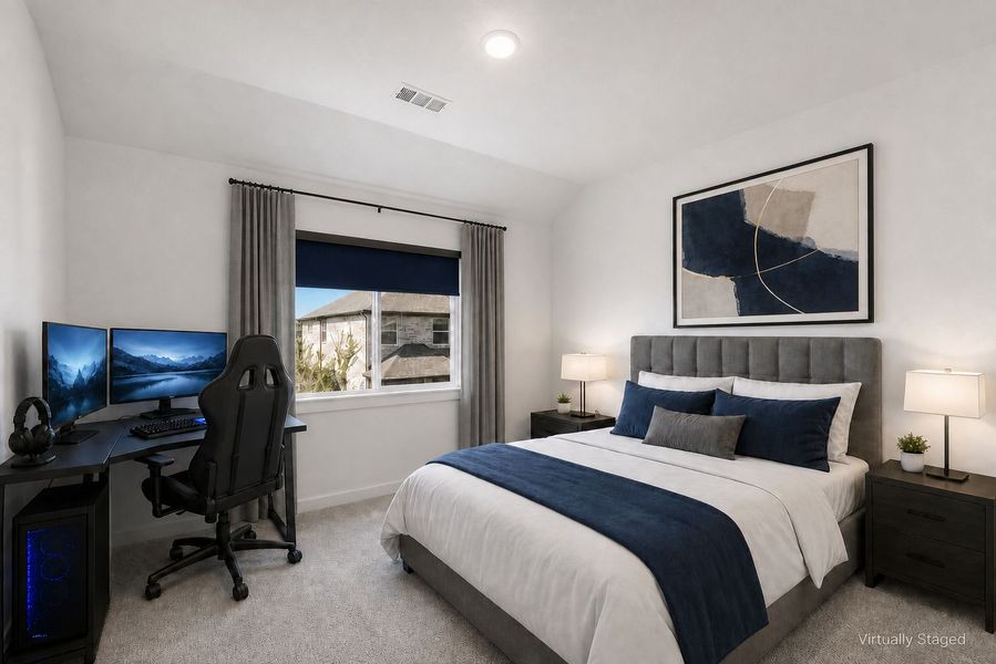 Furnished interior view inside a new home in Woodbridge Townhomes, Wylie (Image 33).