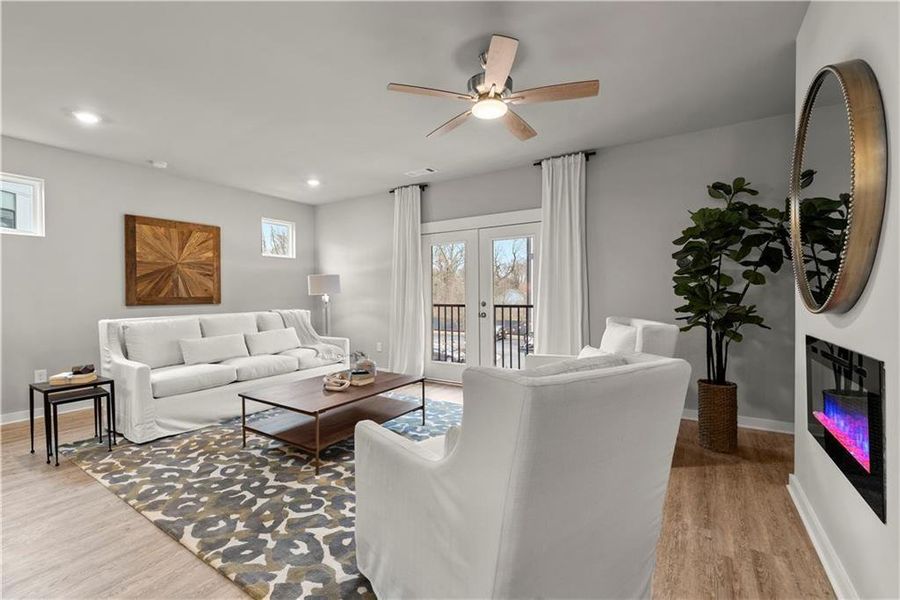 Furnished interior view inside a new home in One Riverside West, Atlanta (Image 28).