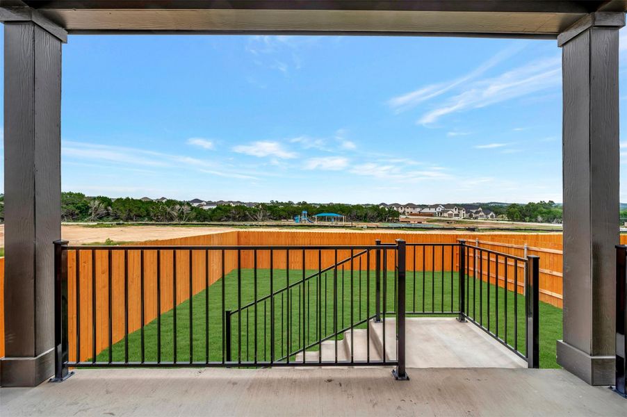 Exterior details and patio area of a home in Heritage, Dripping Springs (Image 3). Exterior details and patio area of a home in Heritage, Dripping Springs (Image 3).