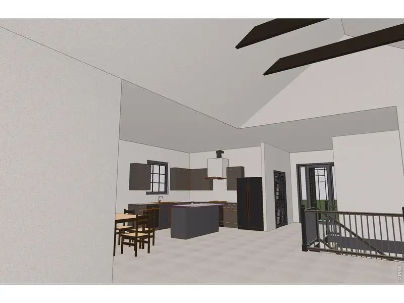 Exterior rendering of this home design in , Red Feather Lakes, CO (Image 10).