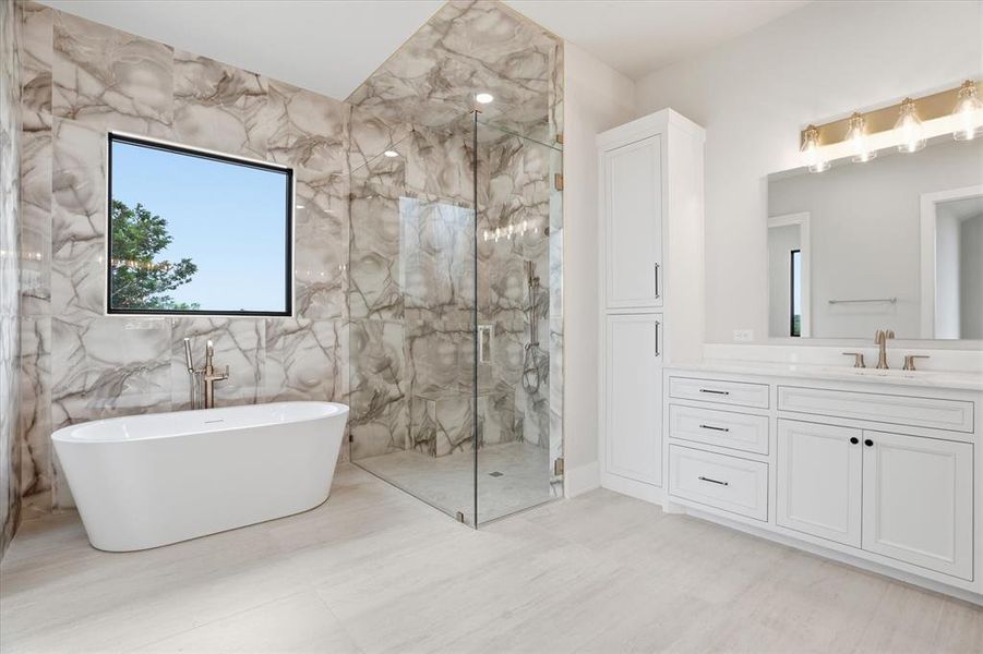 Furnished interior view inside a new home in , Strawn (Image 12).