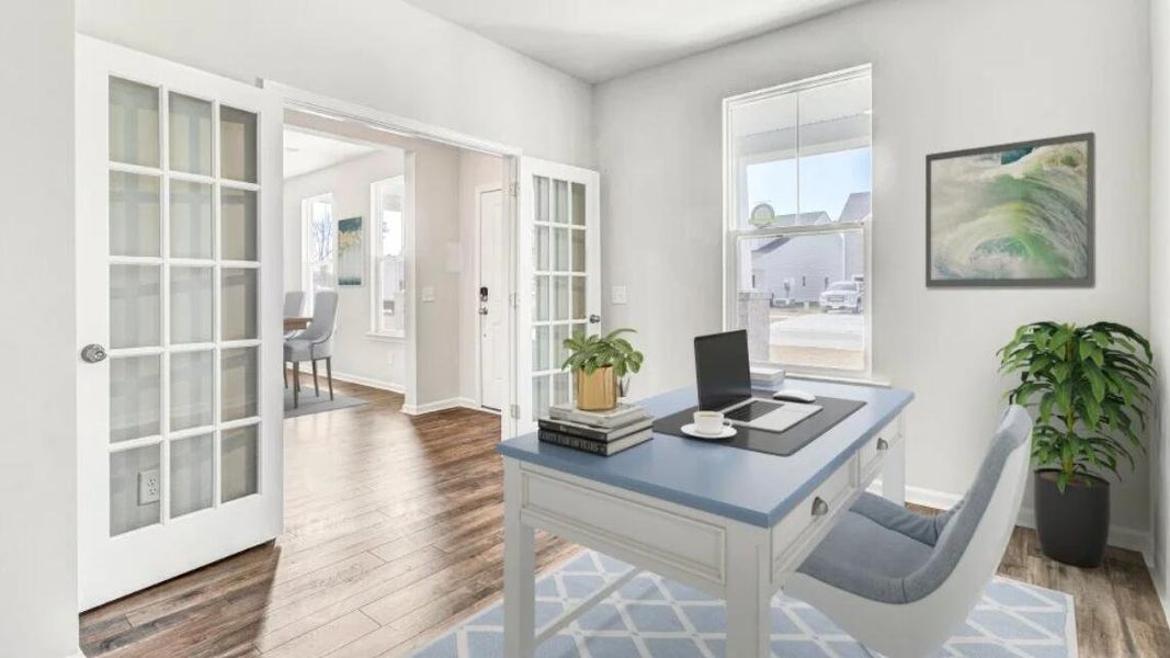 Furnished interior view inside a new home in , Summerville (Image 11). Furnished interior view inside a new home in , Summerville (Image 11).