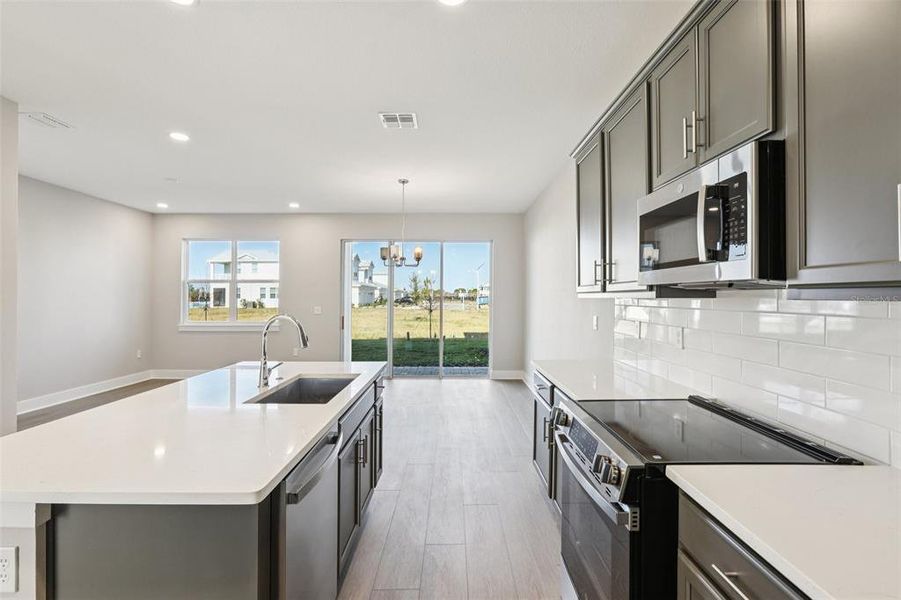 Furnished interior view inside a new home in Lagoon Residences at Epperson, Wesley Chapel (Image 10).