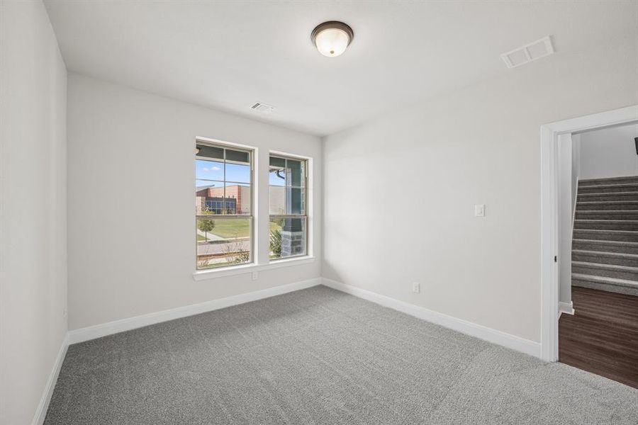 Spacious, unfurnished interior of a new home in Karis - Village Series, Crowley (Image 31). Spacious, unfurnished interior of a new home in Karis - Village Series, Crowley (Image 31).