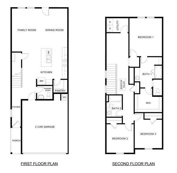 2D floor plan layout of this home in Arbor Trails South, Princeton, TX (Image 2).