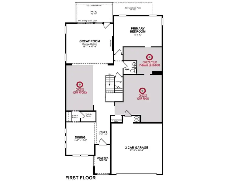 2D floor plan layout for the Shelby by Beazer Homes in Heirloom Landing, Auburn, GA (Image 4).