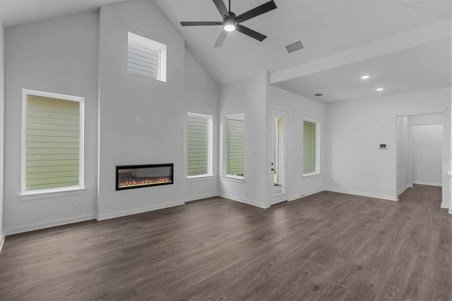 Representative unfurnished interior of a home built from the Sacha by Chesmar Homes in The Crossvine – Garden Homes, Schertz (Image 6).
