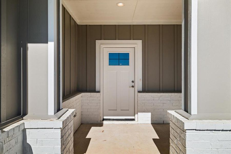 View of exterior entry