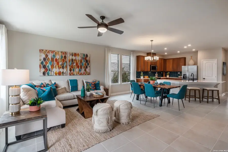Furnished interior view inside a new home in Shoreline Park - Classic Collection, Boerne (Image 4).