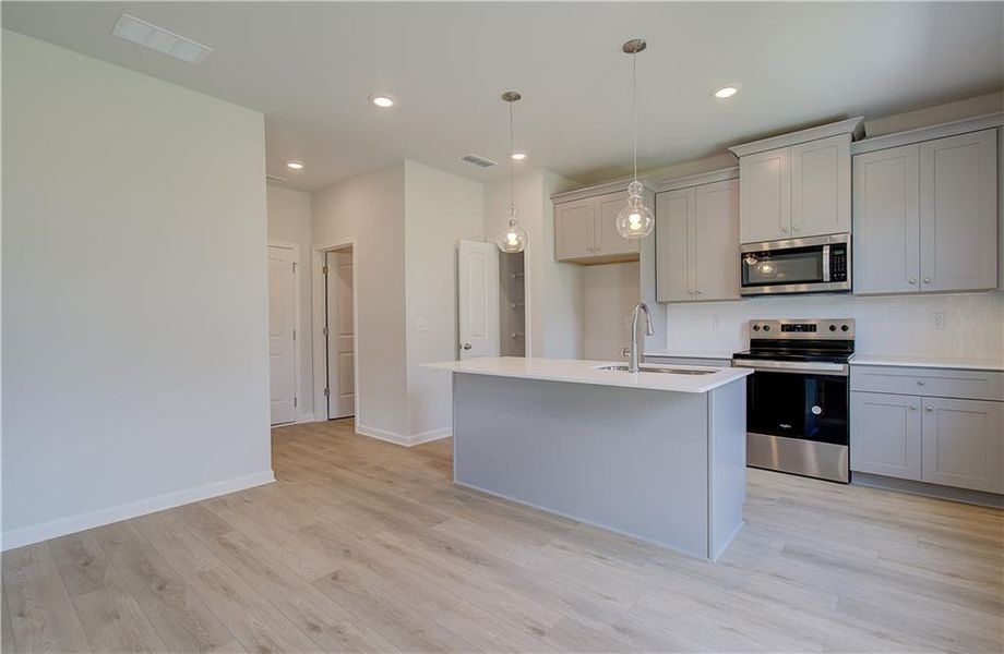Furnished interior view inside a new home in Enclave at Evergreen, Fairburn (Image 7). Furnished interior view inside a new home in Enclave at Evergreen, Fairburn (Image 7).