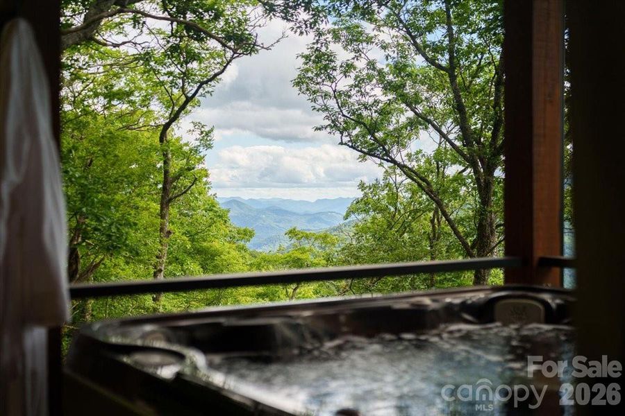 Hot tub with view