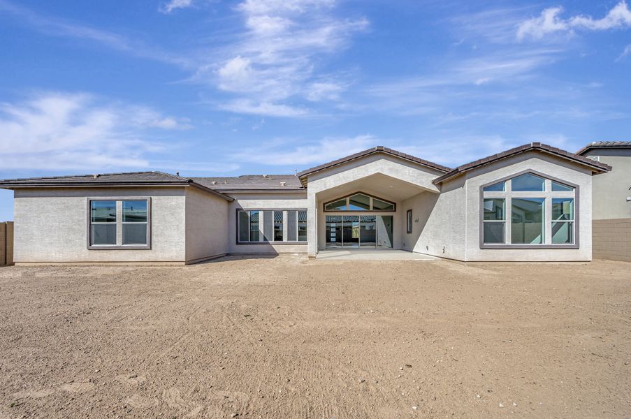 Exterior details and patio area of a home in Suelo at Legado West, Queen Creek (Image 3).