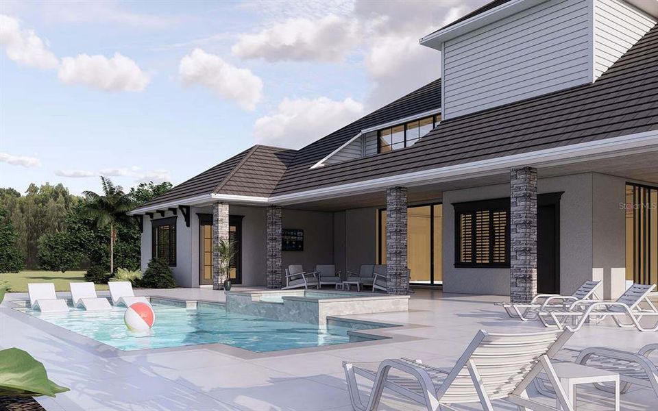 Exterior details and patio area of a home in , Myakka City (Image 4).